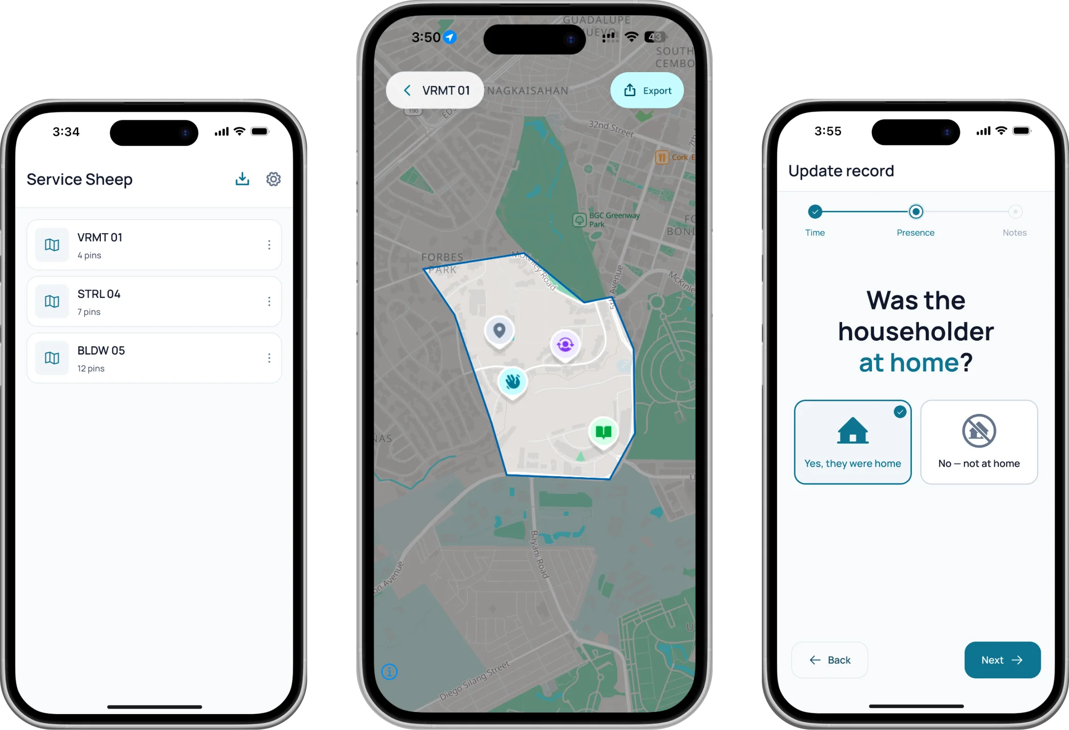 The Service Sheep mobile app